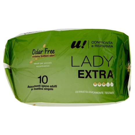 10 Assorbenti Lady Extra U! Confronta e Risparmia